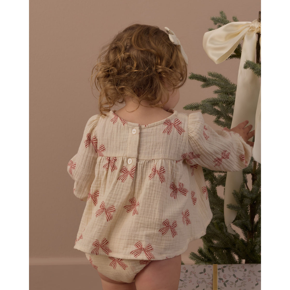 Sophia Top + Bloomer Set Peppermint Bows