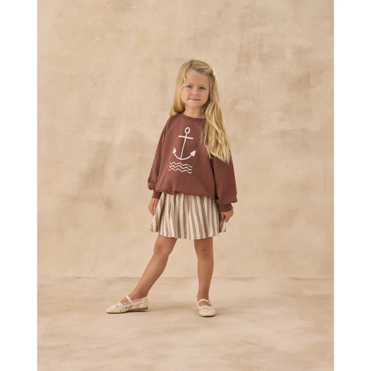 Sasha Skort || Brown Stripe
