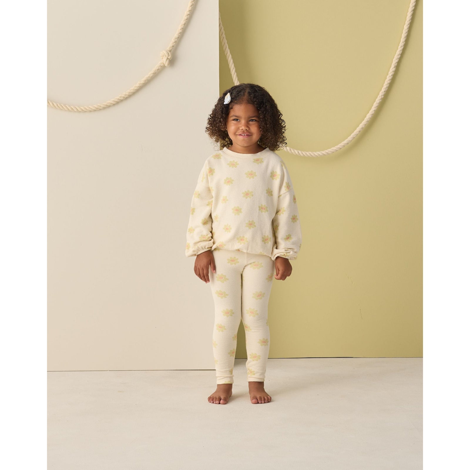 Spongey Knit Set || Yellow Daisy