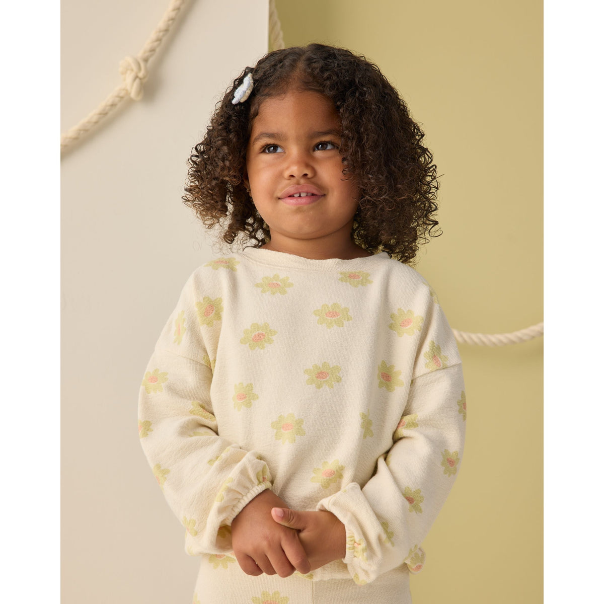 Spongey Knit Set || Yellow Daisy