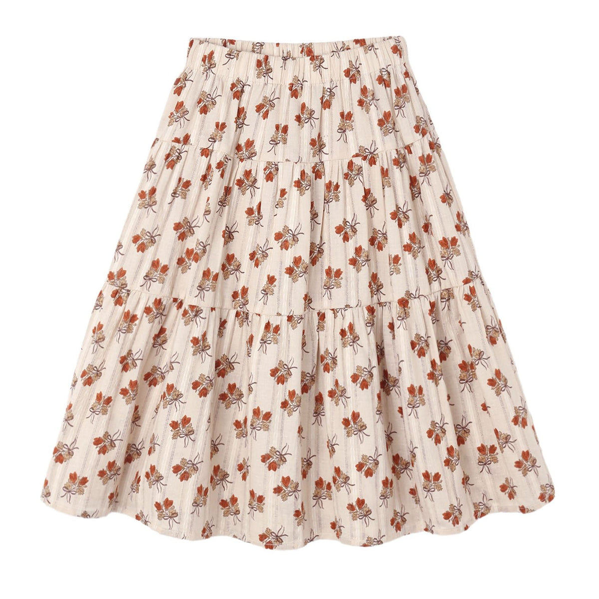 Tiered Midi Skirt Bouquet