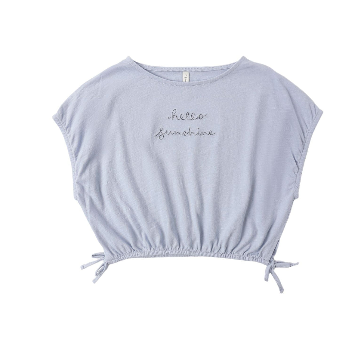 Cropped Cinch Tee || Hello Sunshine