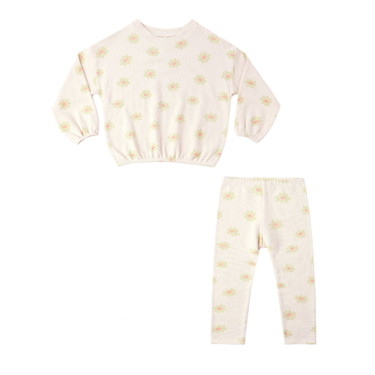 Spongey Knit Set || Yellow Daisy