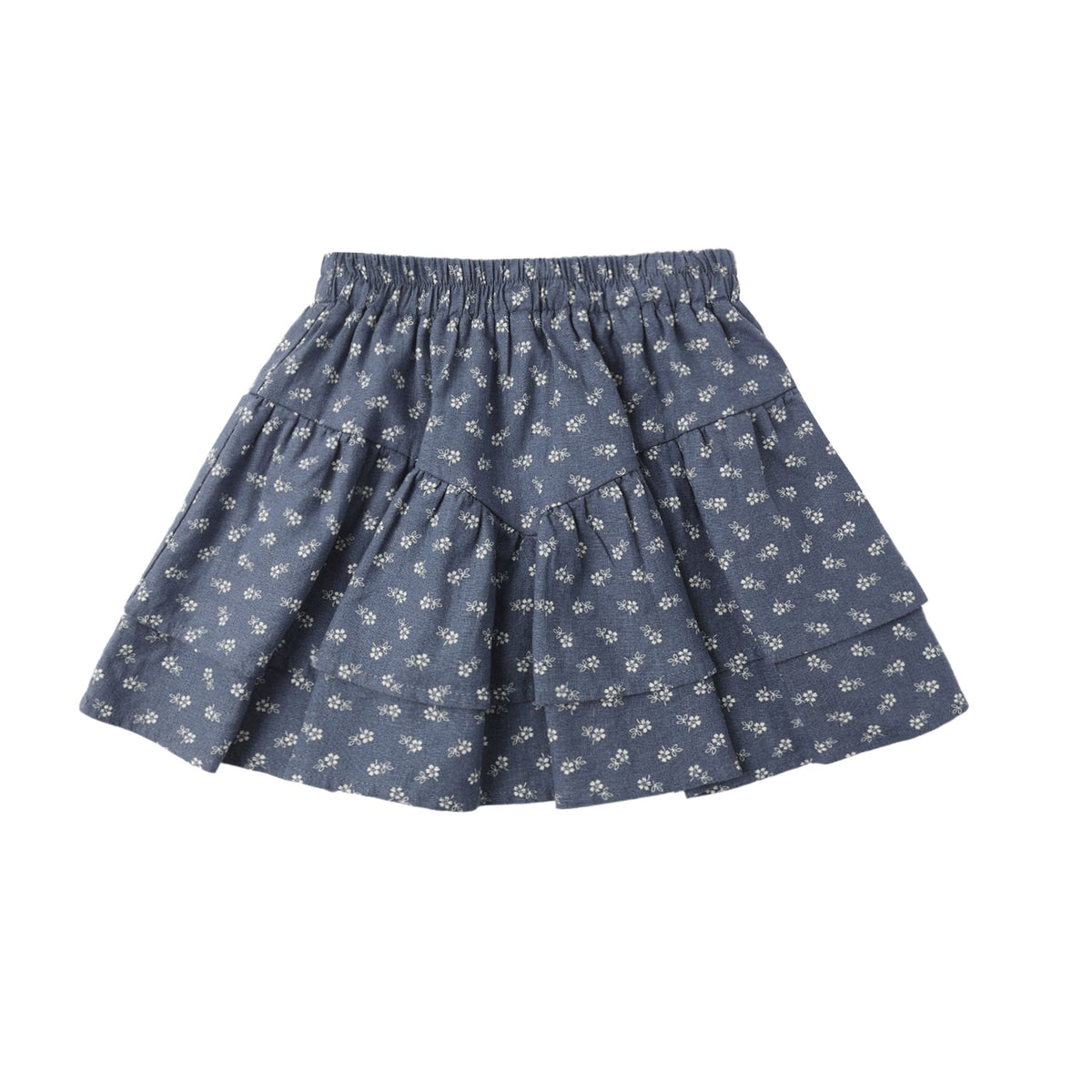 Tiered Mini Skirt || Ditsy