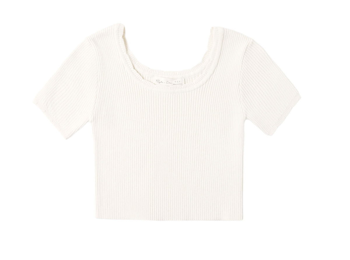 Scallop Tee Natural