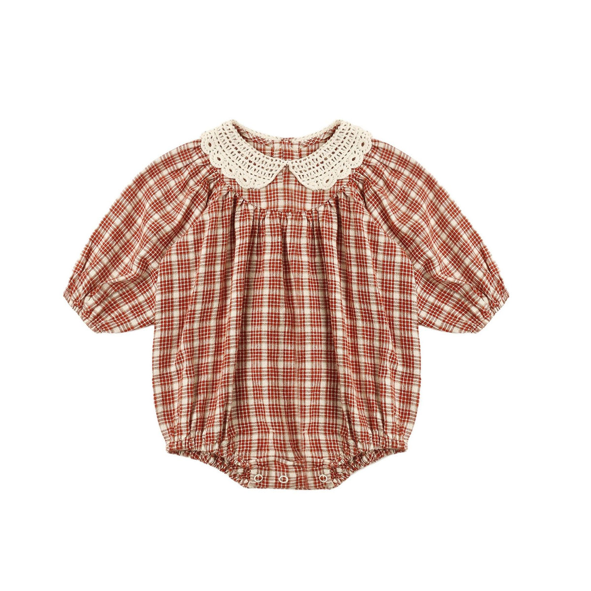 Heidi Romper Vintage Plaid