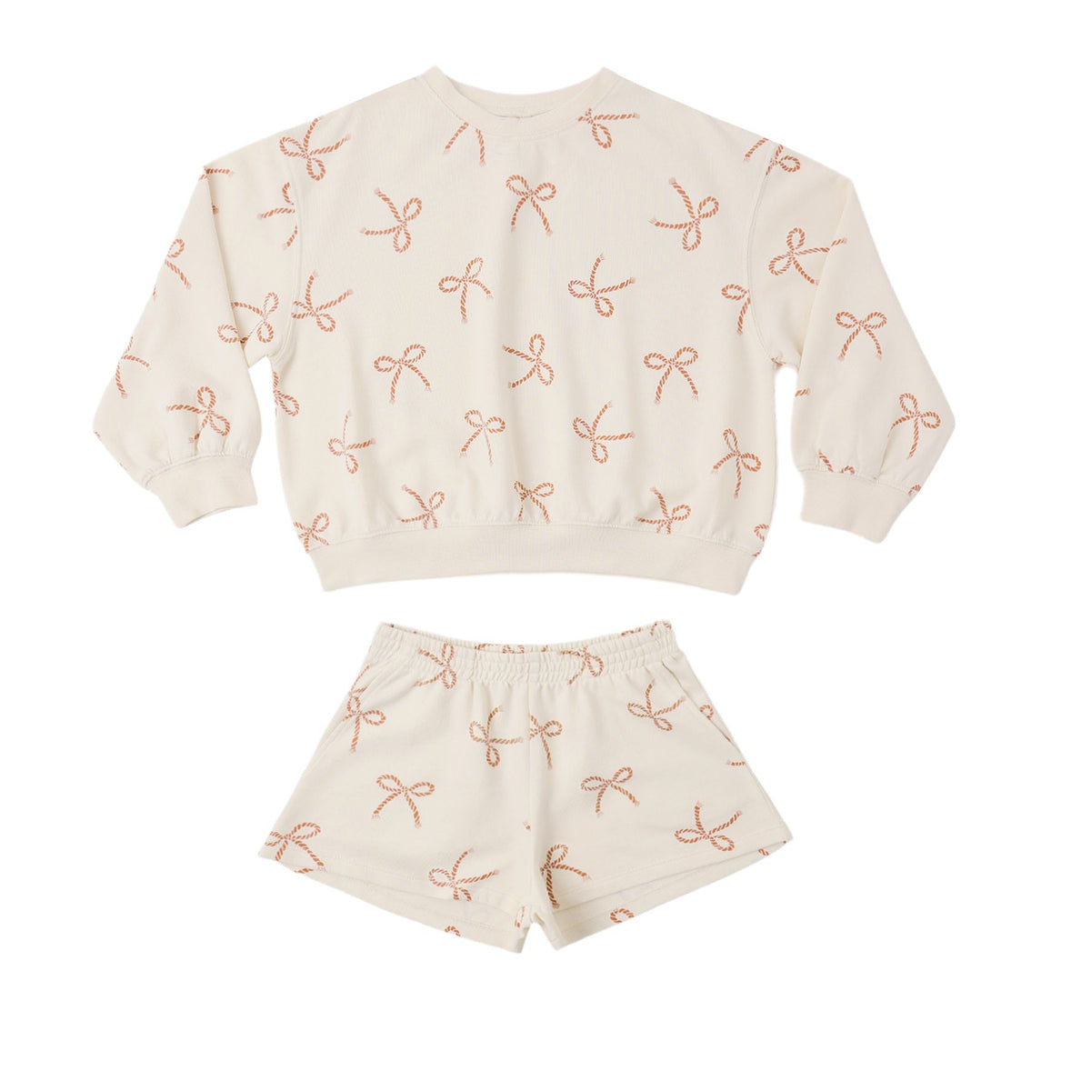 Summer Terry Set Sailor Bows