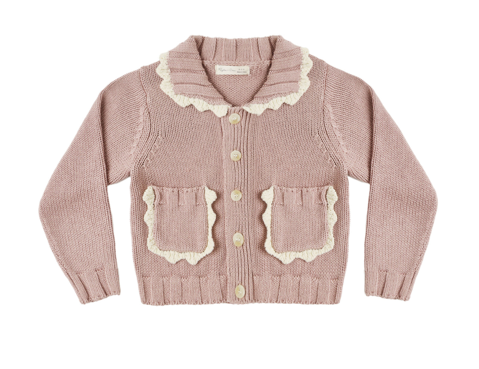 Collared Cardigan Rosewood