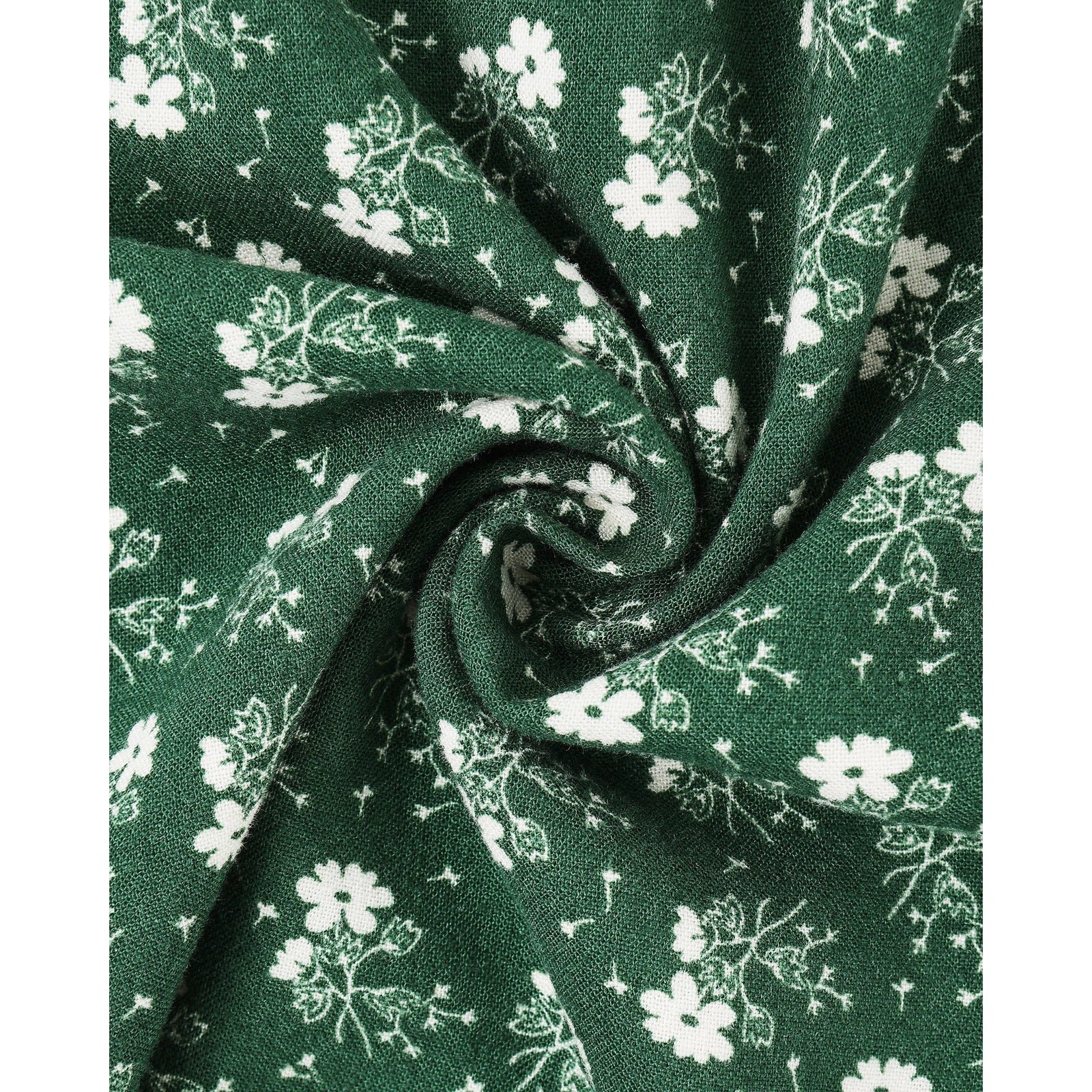 Sabrina Mini Dress || Green Ditsy