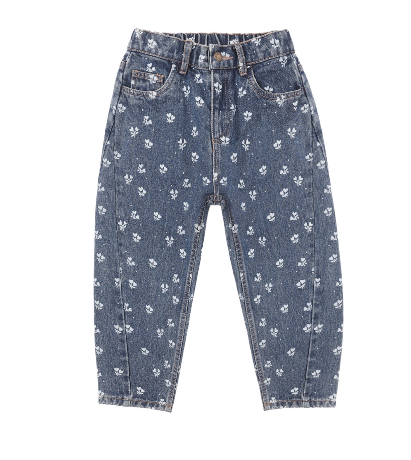 Barrel Pant Heart Ditsy