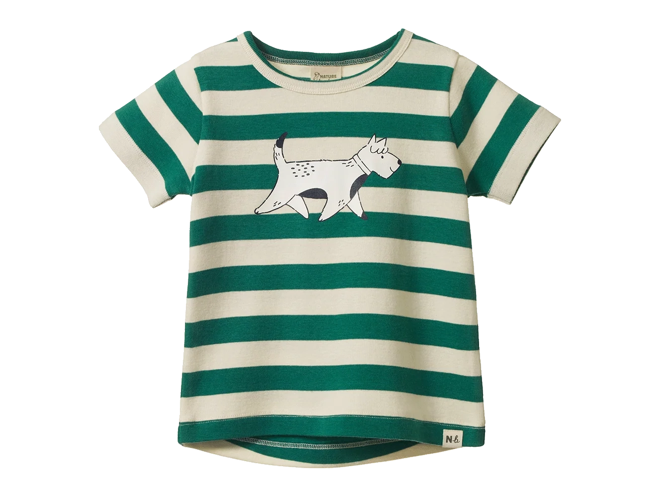 River Tee - Dog Walk Peppermint Print