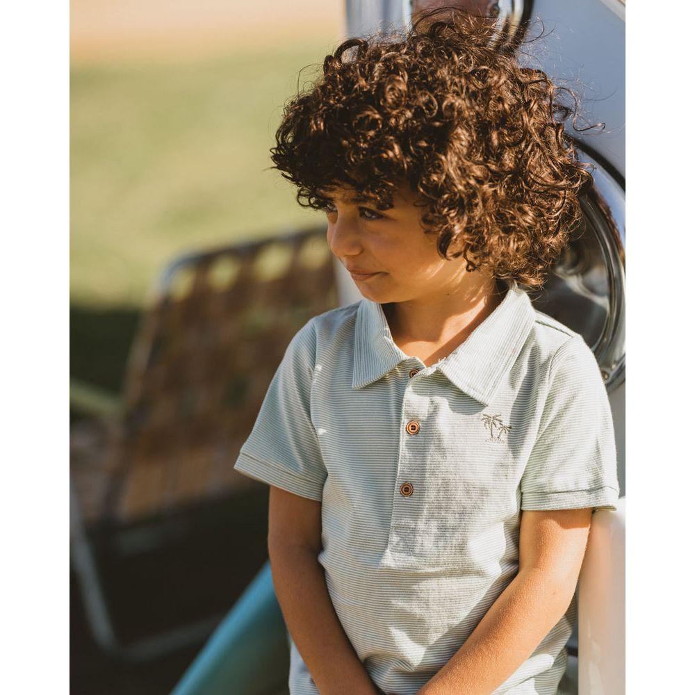 Savanna Palm Polo Tee