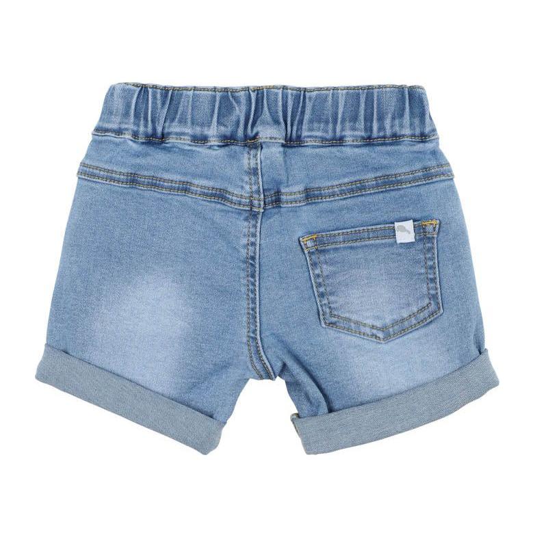 Racer Denim Shorts