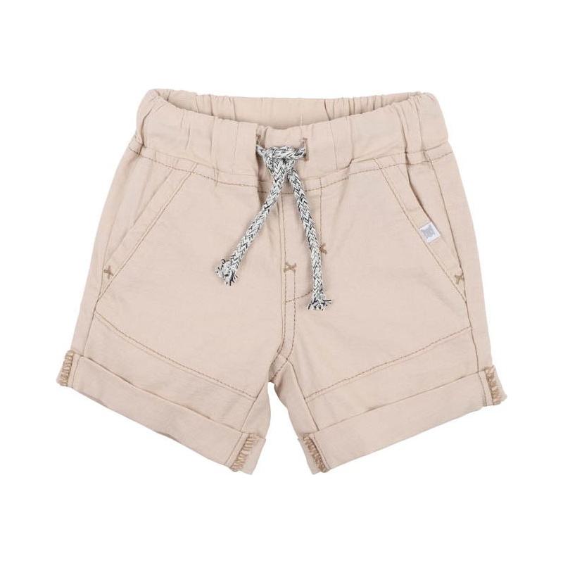 Almond Canvas Woven Shorts