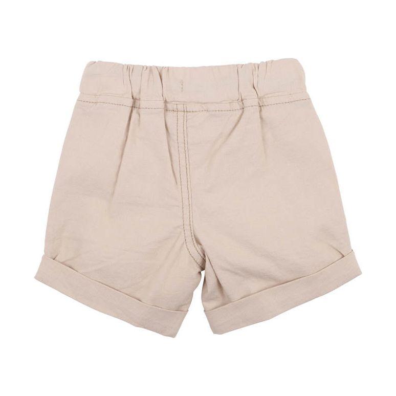Almond Canvas Woven Shorts