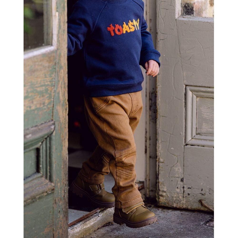 Boys Tan Twill Pants