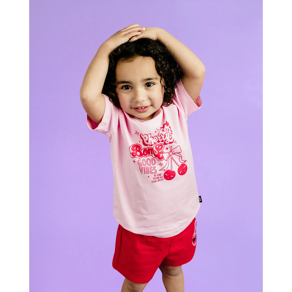 Cherry Bomb! Short Sleeve Kylie Raglan T-Shirt