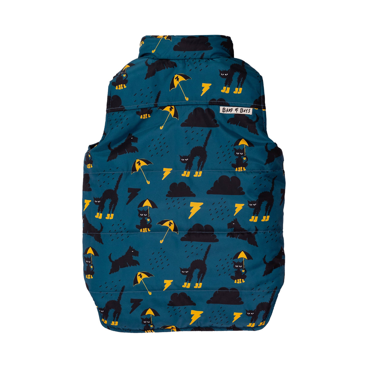 Raining Cats + Dogs Reversible Puffer Vest