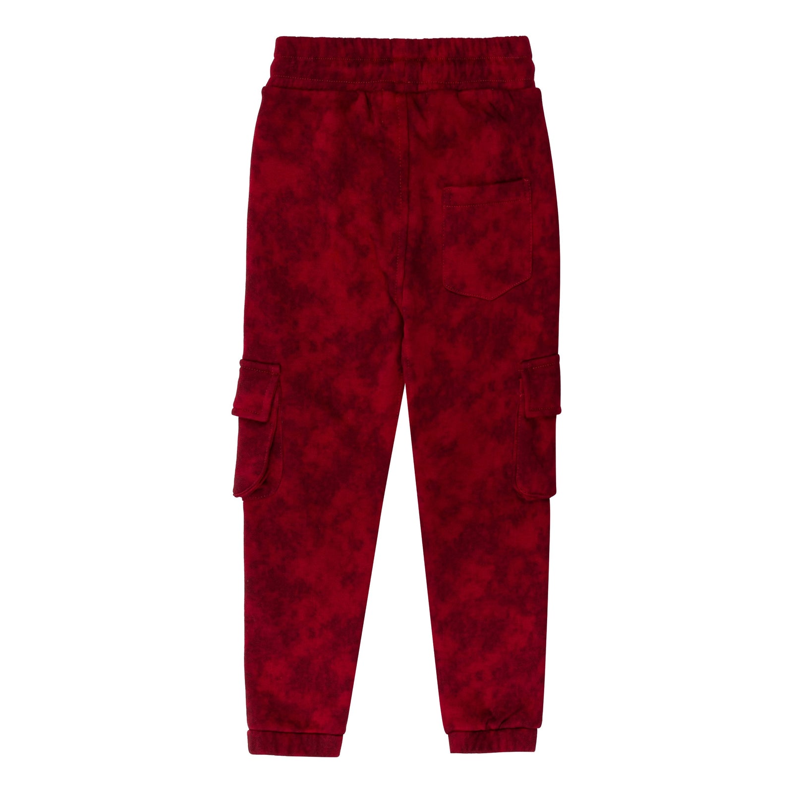 Red Cargo Track Pants