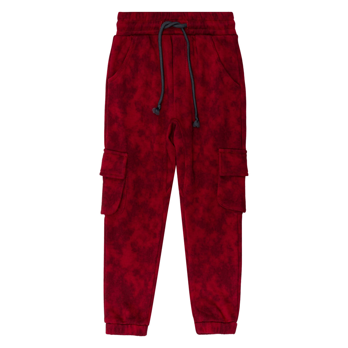 Red Cargo Track Pants