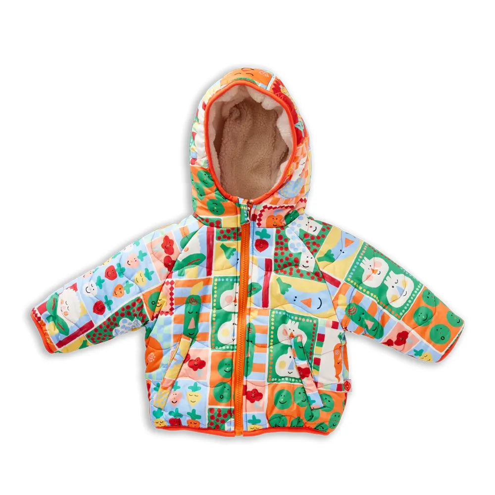 Pocket Patch Reversible Kids Puffer Jacket