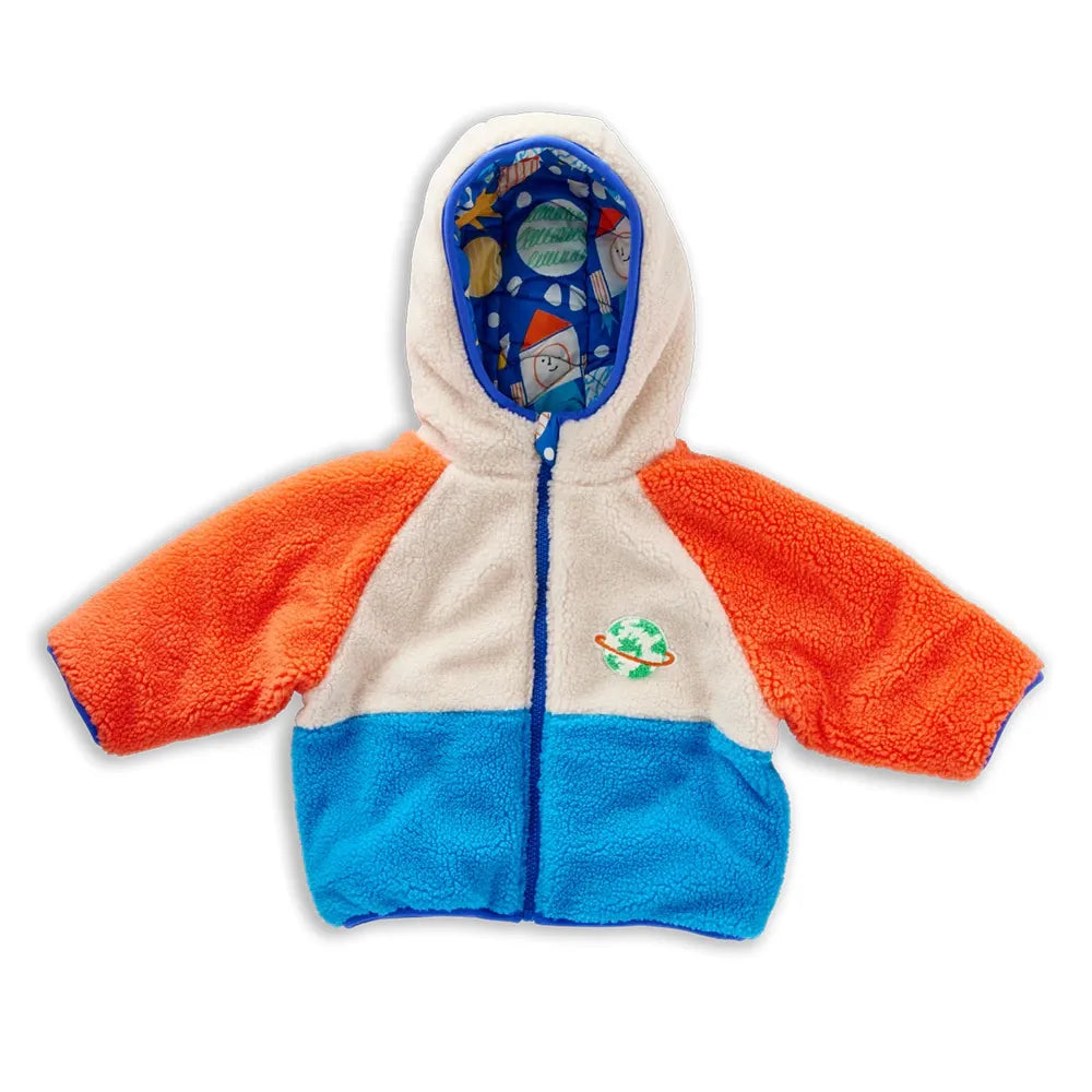 See You In Space Reversible Kids Puffer Jacket