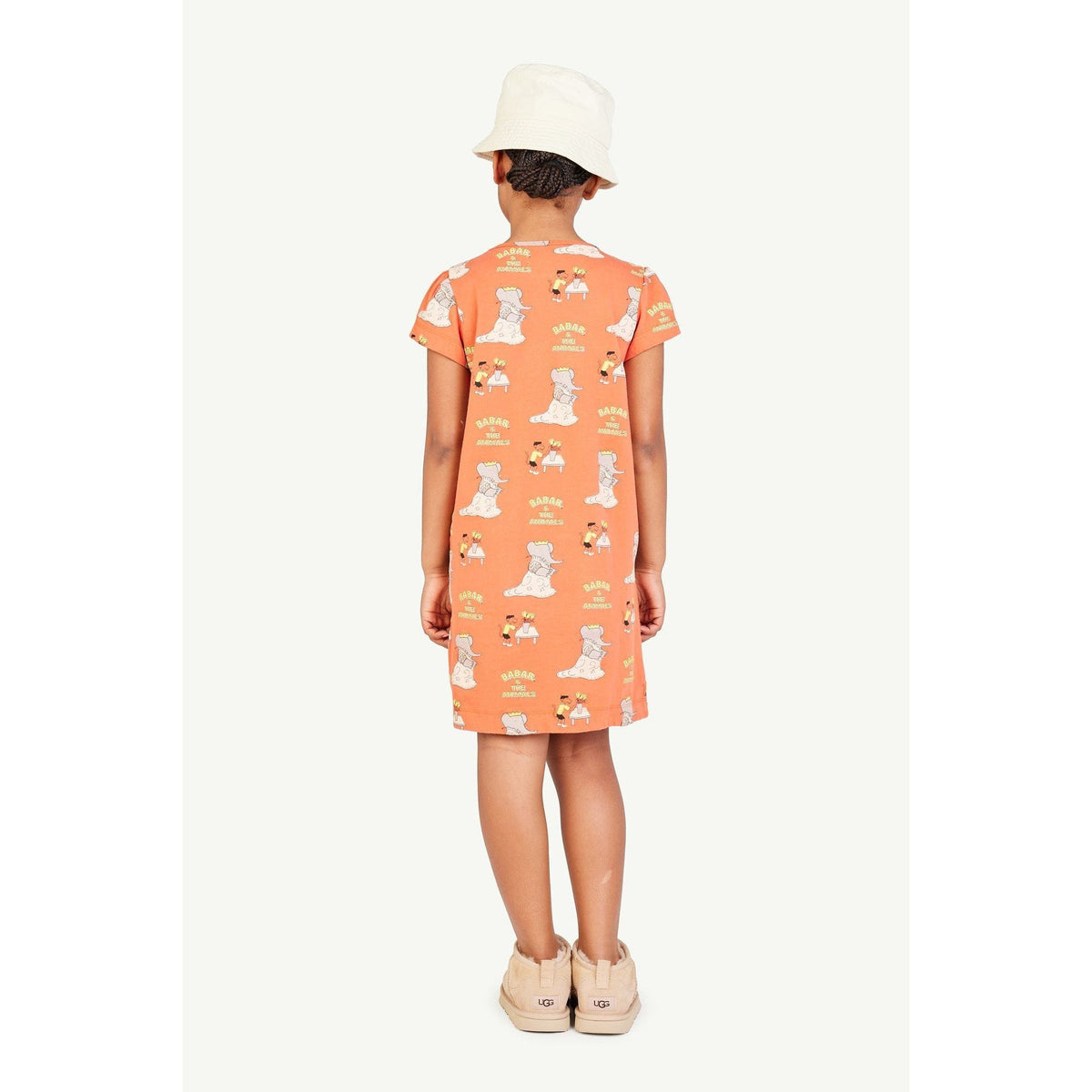 Babar Flamingo Kids Dress - Elephants Wedding
