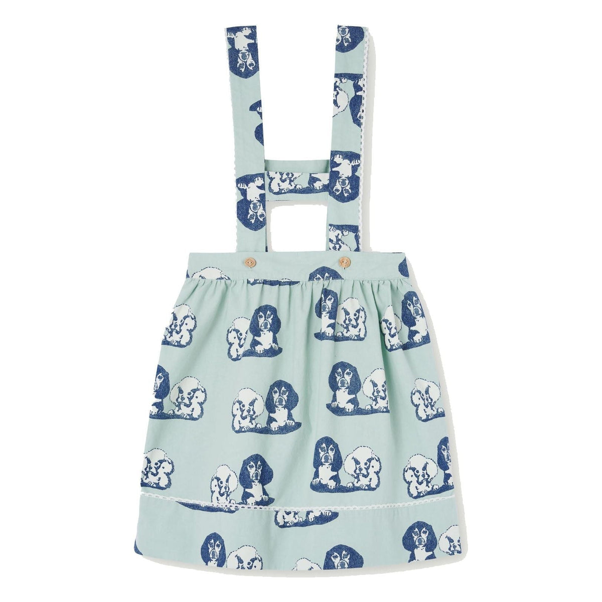 Cow Kids Dress Turquoise Turquoise