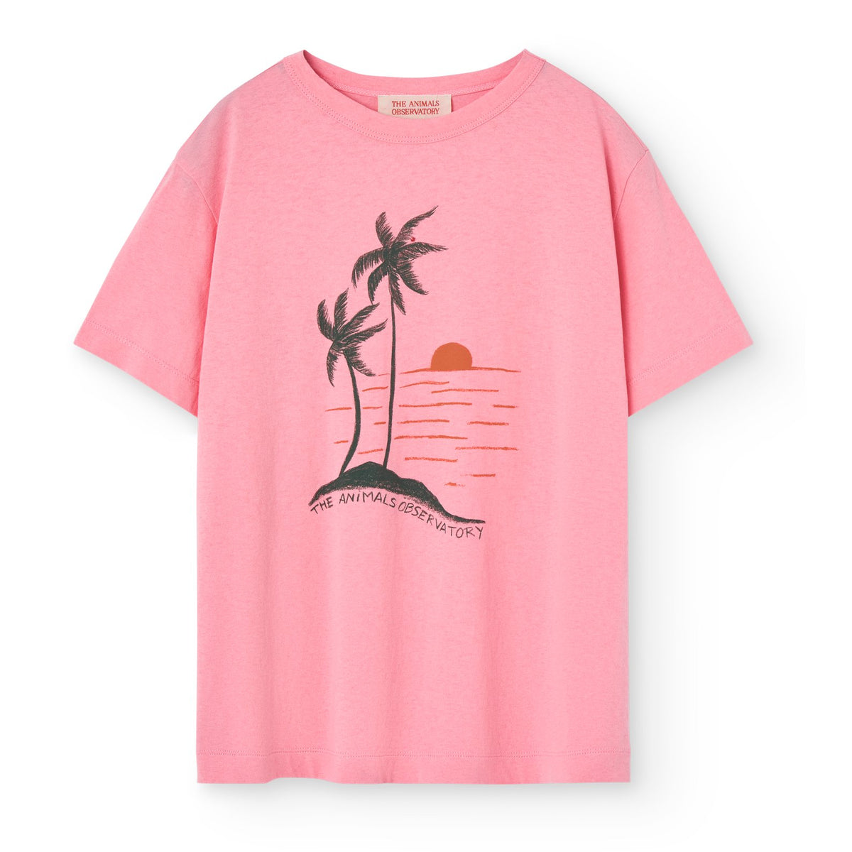 Pink Sunset Big Rooster T-Shirt