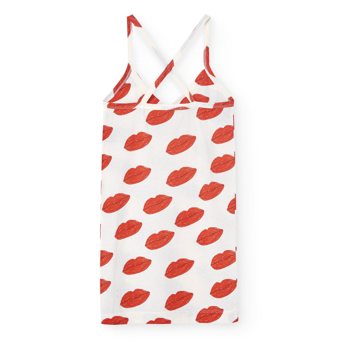 White Kissing Otter Mini Dress