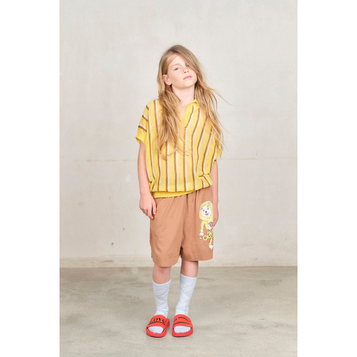 Brown Lion Bermuda Mole Shorts