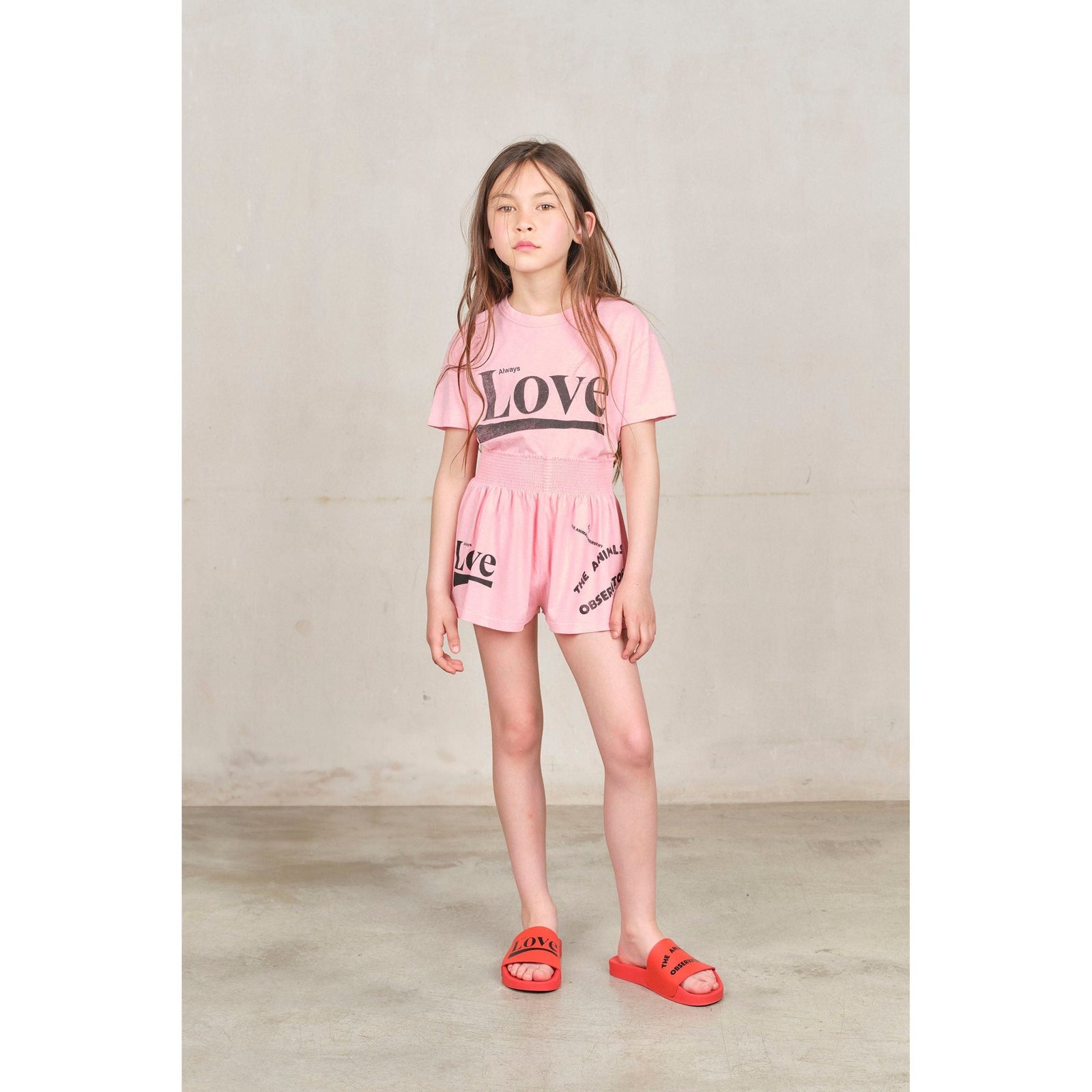 Pink Love Ostrich Shorts