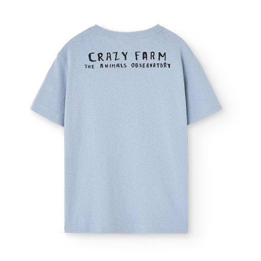 Rooster Kid T-Shirt Blue-Grey