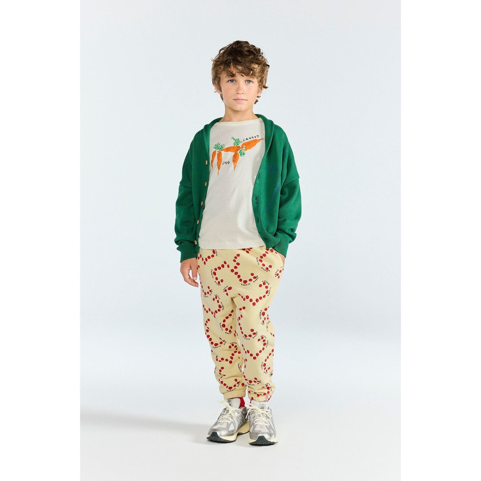 Anteater Kid Long Sleeve T-Shirt White Strokes
