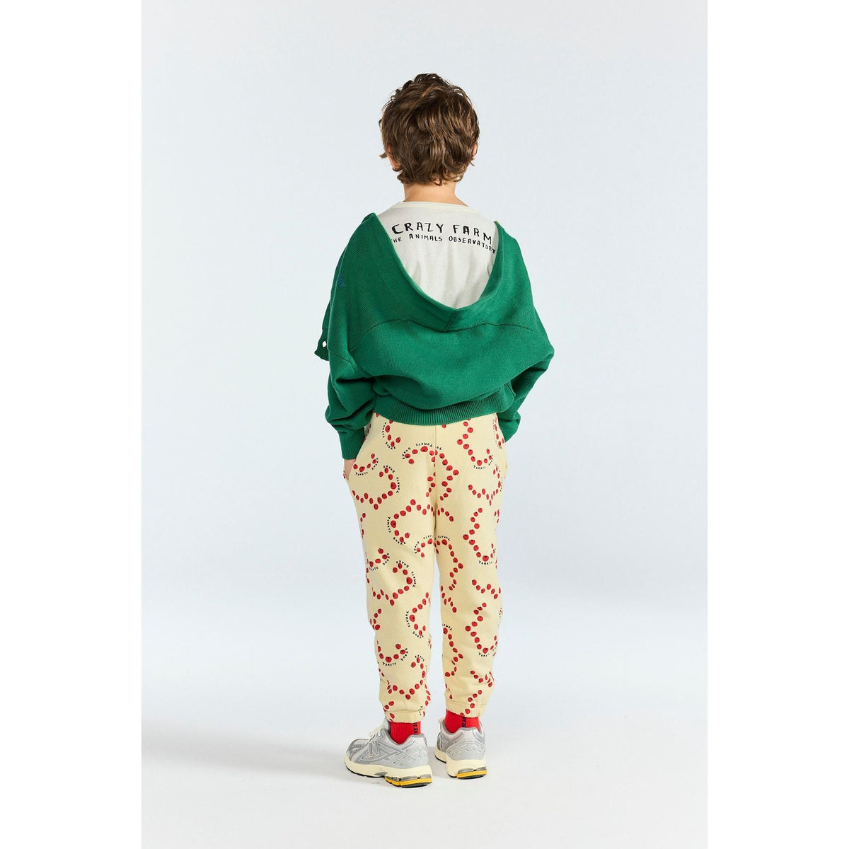 Anteater Kid Long Sleeve T-Shirt White Strokes