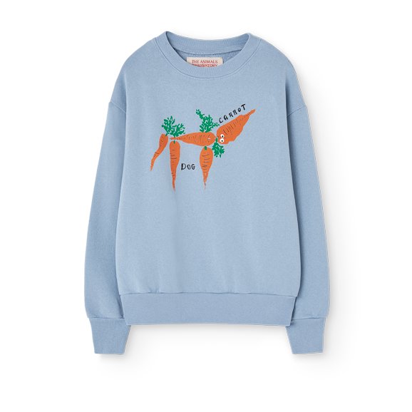 Bear Kid Sweatshirt Blue-Grey
