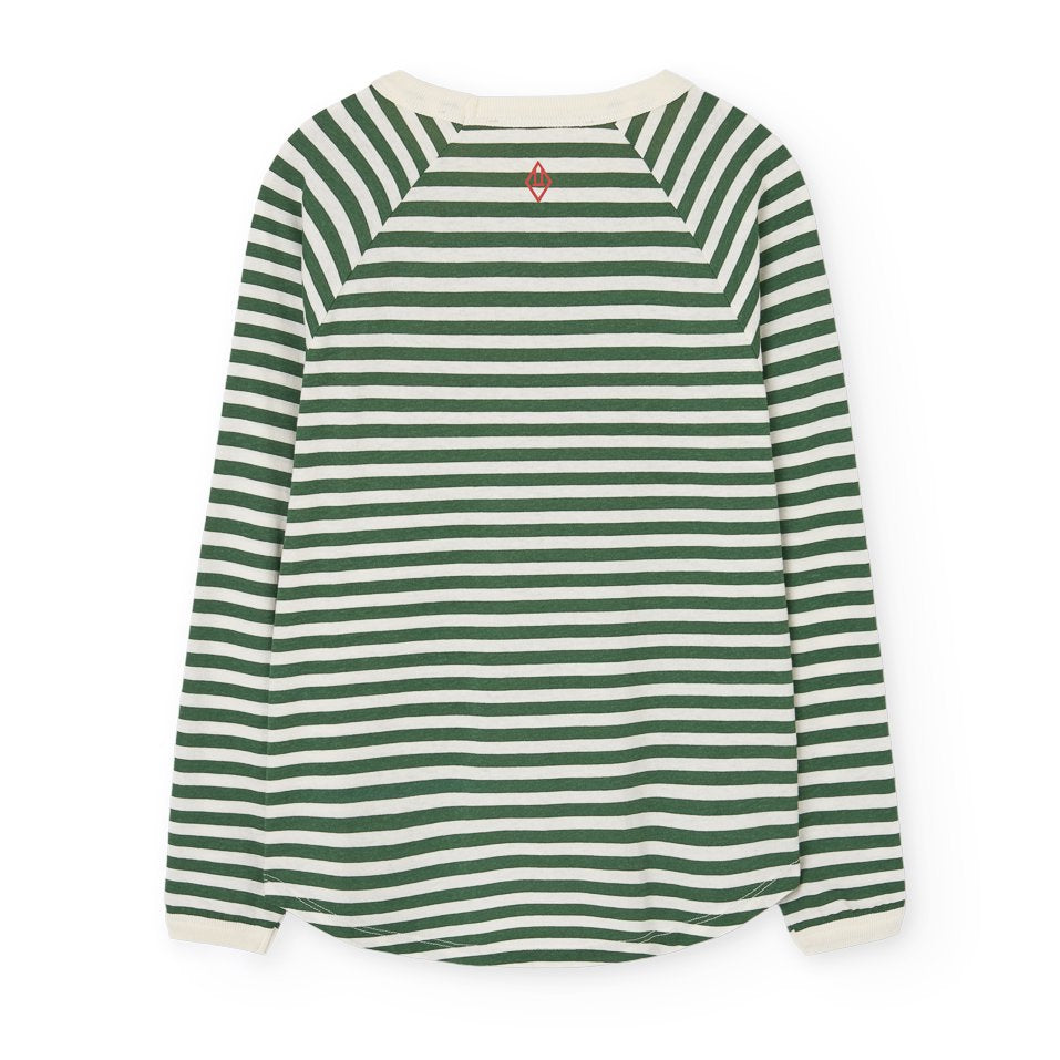 Anteater Kid Long Sleeve T-Shirt Stripe Dark Garden