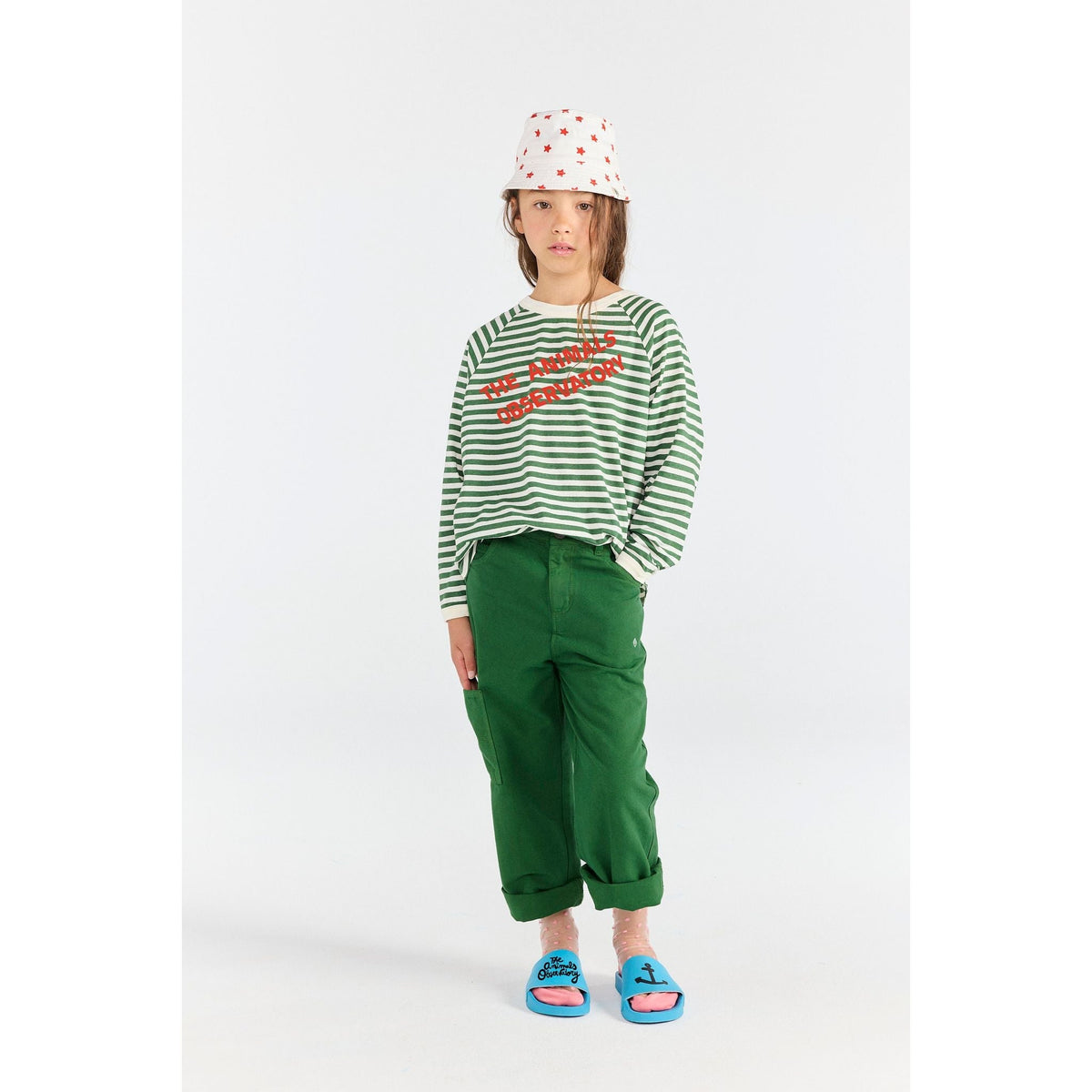 Anteater Kid Long Sleeve T-Shirt Stripe Dark Garden