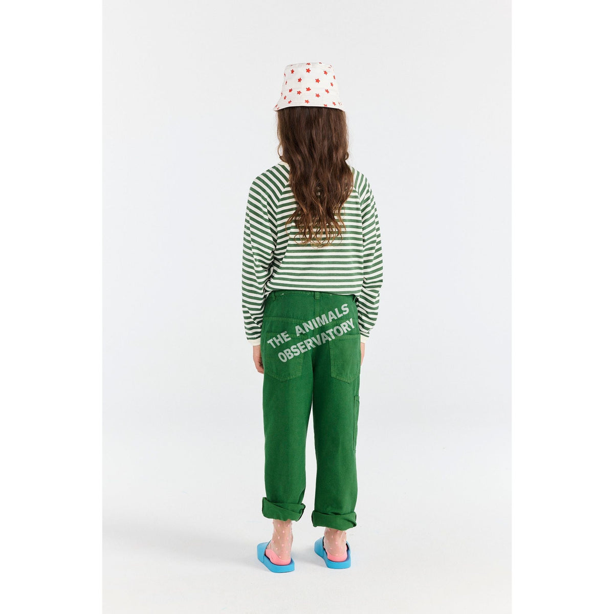 Anteater Kid Long Sleeve T-Shirt Stripe Dark Garden