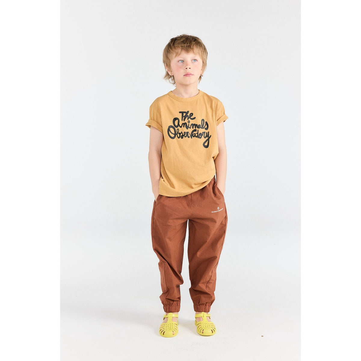 Rooster Kid T-Shirt Camel