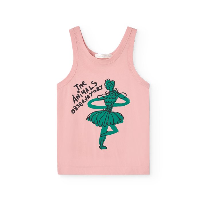 Frog Kid Tank Top Soft Pink
