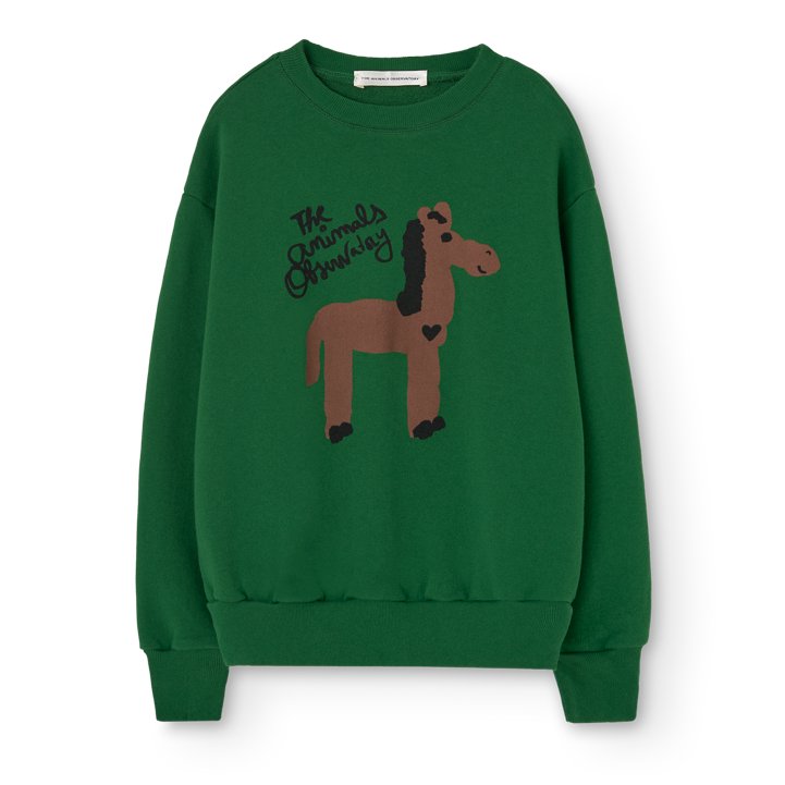 Bear Kid Sweatshirt Dark Garden