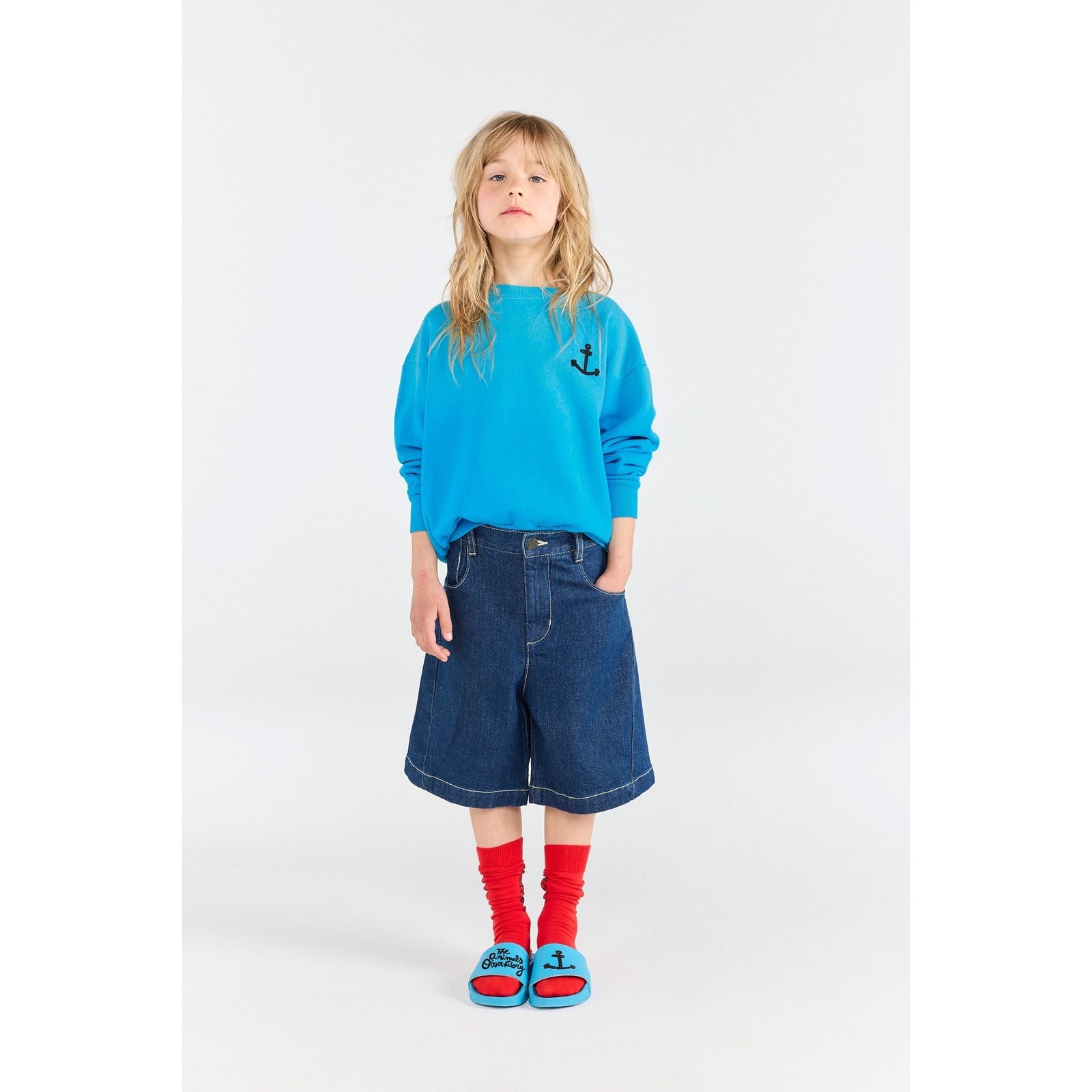 Bear Kid Sweatshirt Blue