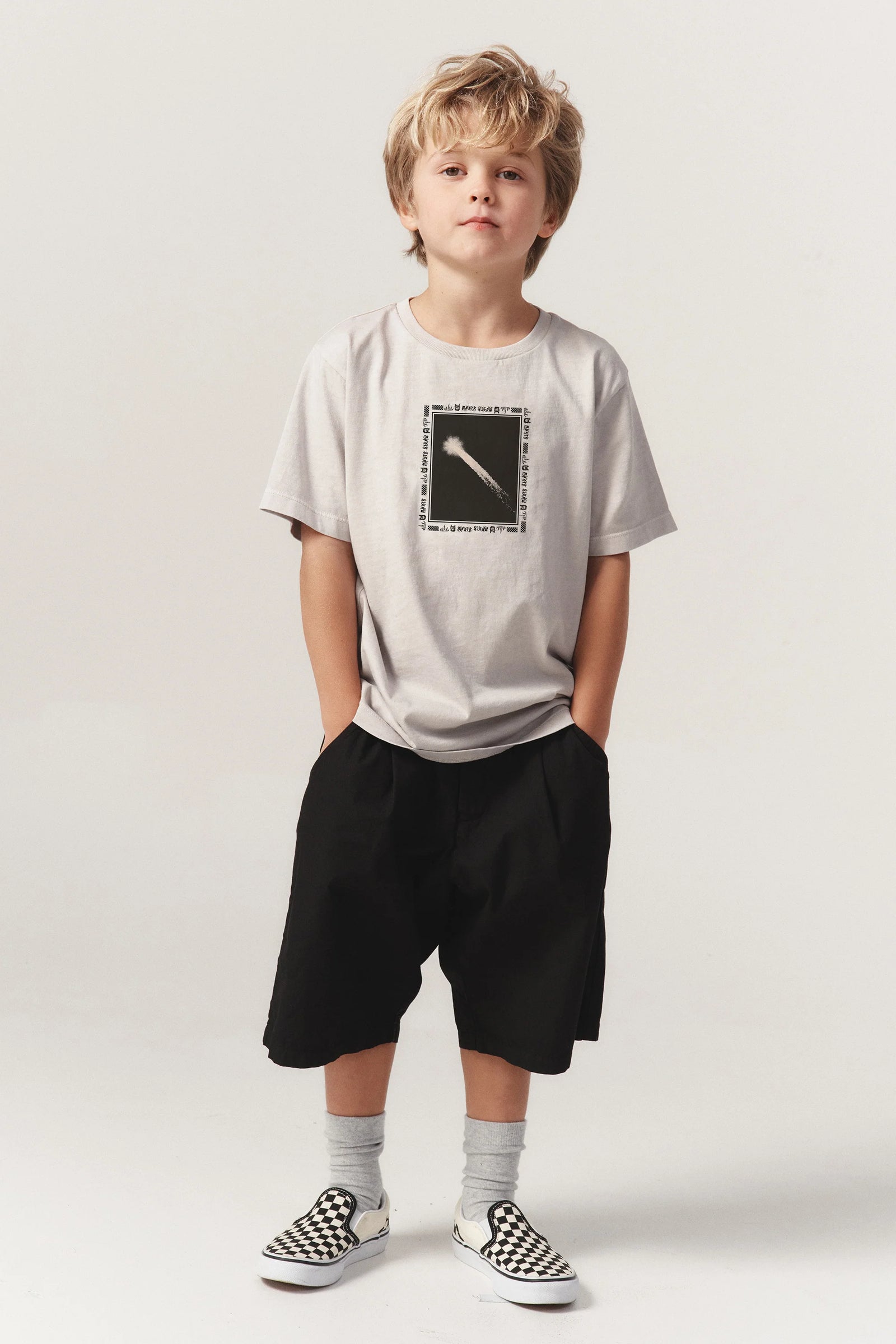 Fireside SS Tee - Washed White