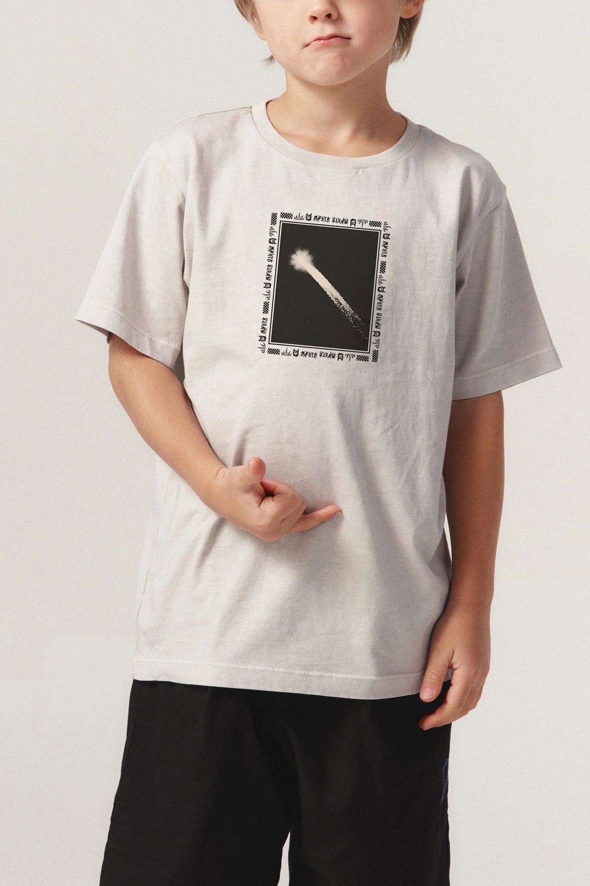 Fireside SS Tee - Washed White