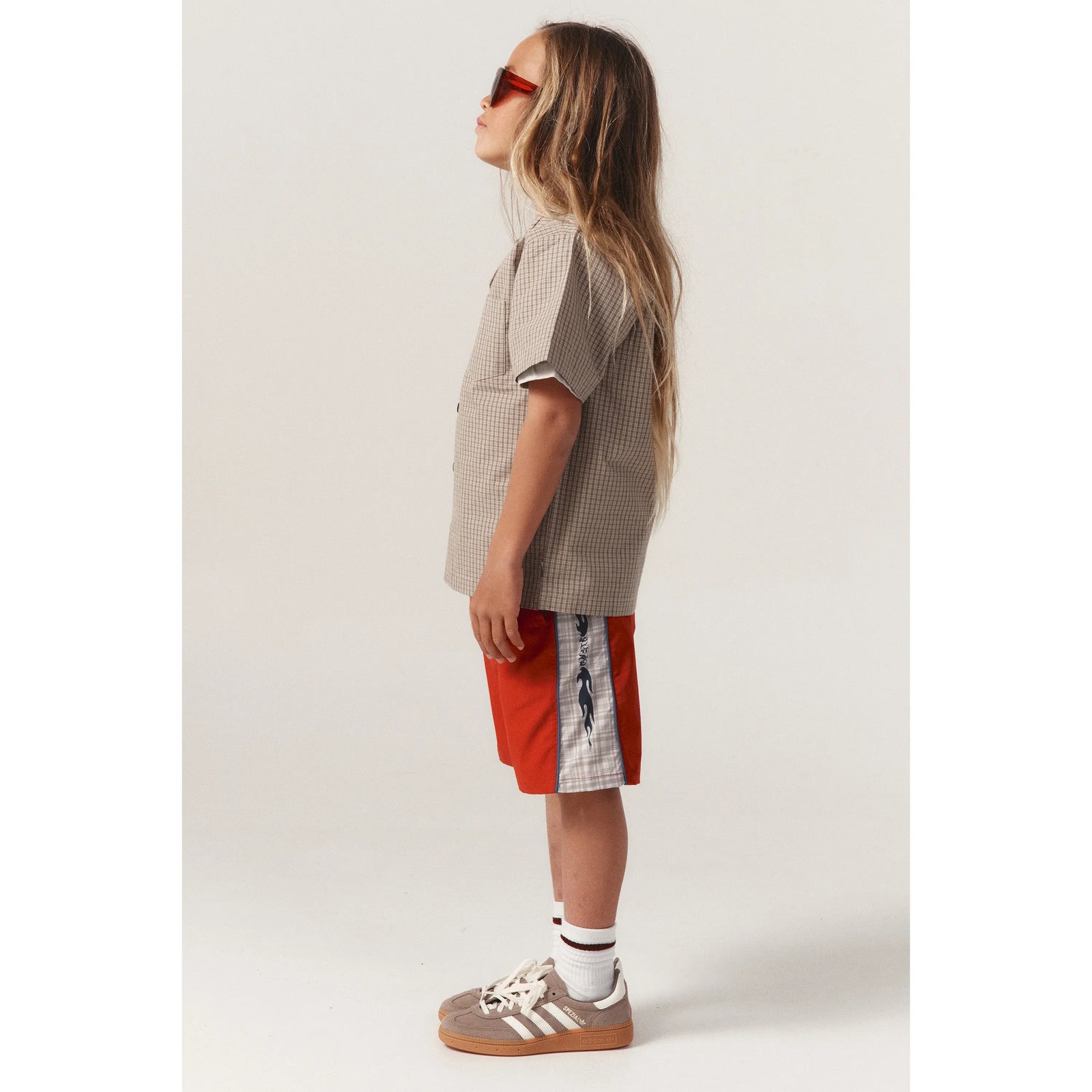 Silver Bshort - Red