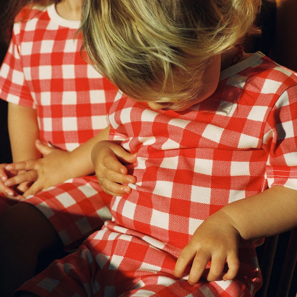 Shortie Pyjama Set - Red Crispin Check