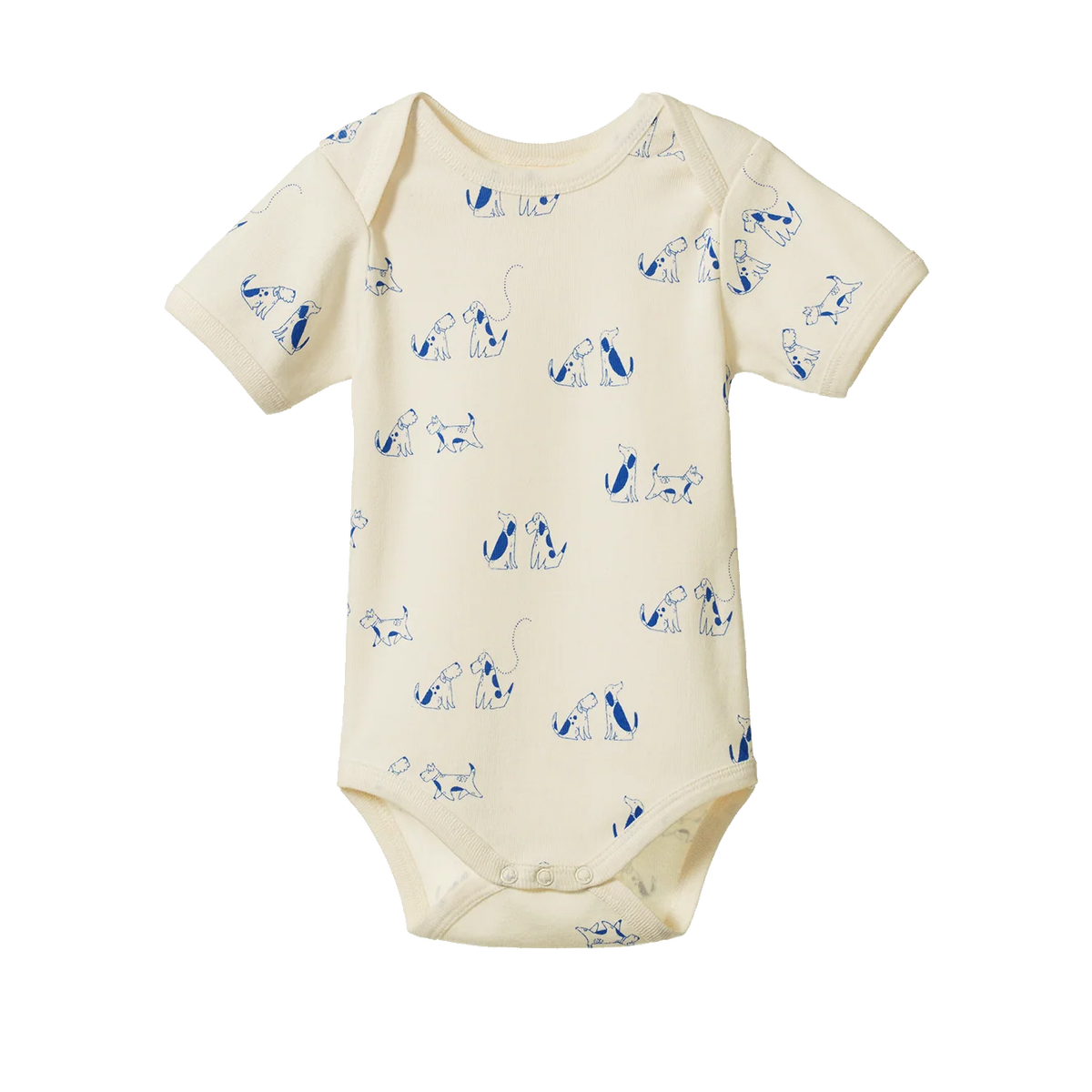 Short Sleeve Bodysuit - Dog Walk Print