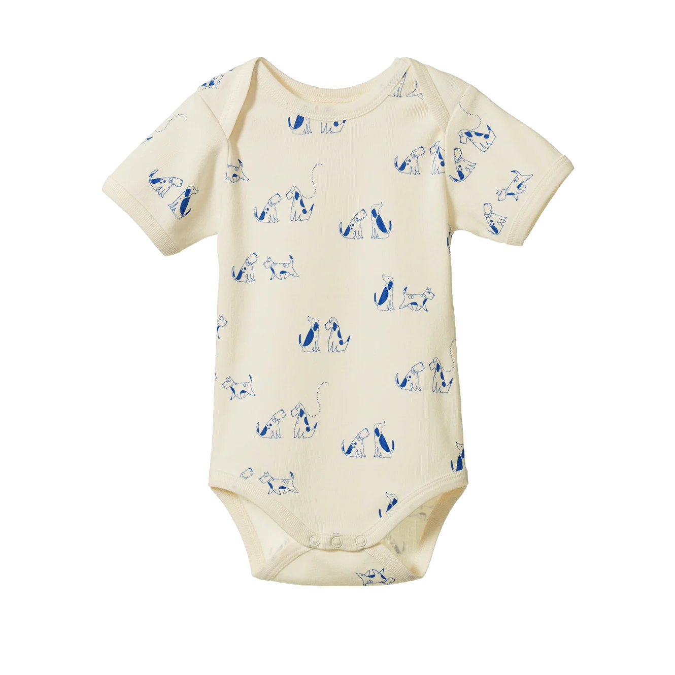 Short Sleeve Bodysuit - Dog Walk Print