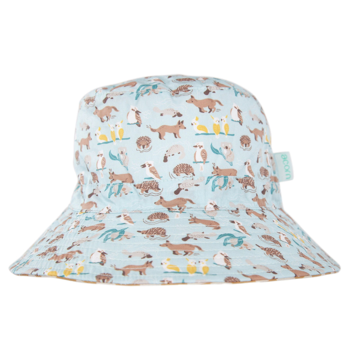 Aussie Bush Friends Wide Brim Bucket Hat